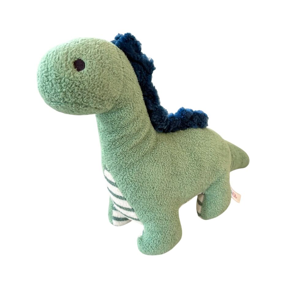 Aurora Ebba Brontey Brontosaurus Plush 11" Green Striped Dinosaur Baby Toy